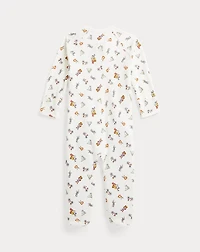 Polo Bear Cotton Footed Coverall