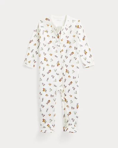 Polo Bear Cotton Footed Coverall