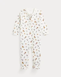 Polo Bear Cotton Footed Coverall
