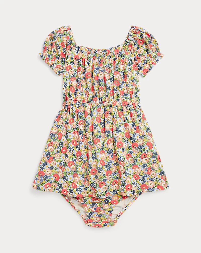 Floral Cotton Jersey Dress & Bloomer