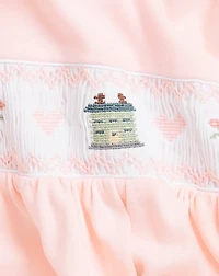 Smocked Organic Cotton Coverall