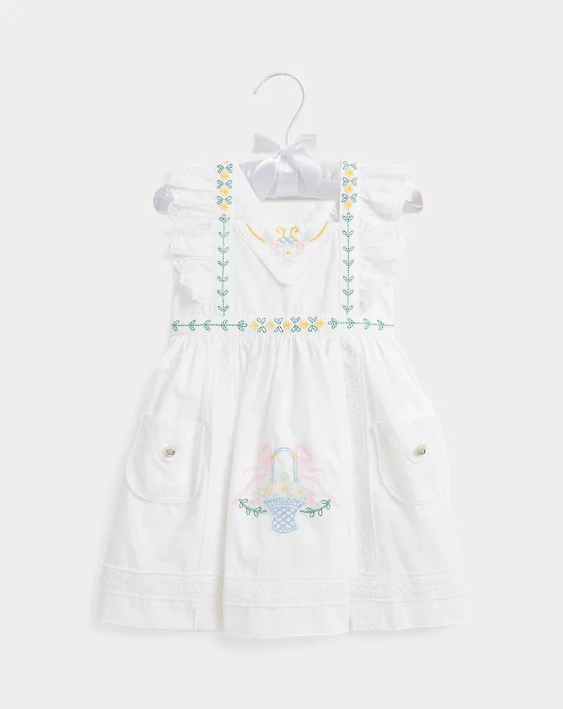 Embroidered Cotton Dress & Bloomer