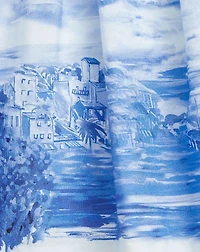 Seaside-Print Cotton Dress & Bloomer