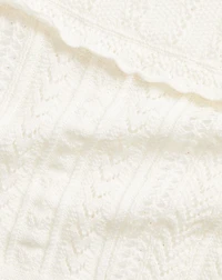 Pointelle-Knit Cotton-Cashmere Cardigan