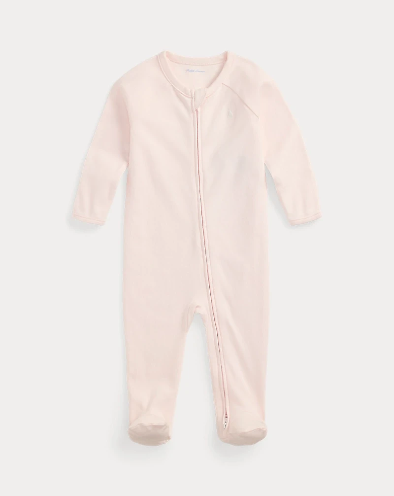Cotton Interlock Footed Coverall