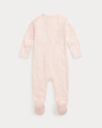 Floral Cotton Interlock Footed Coverall