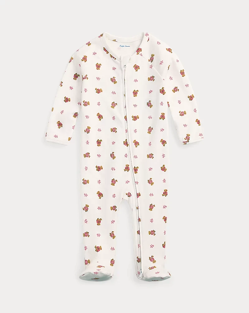 Polo Bear Cotton Footed Coverall