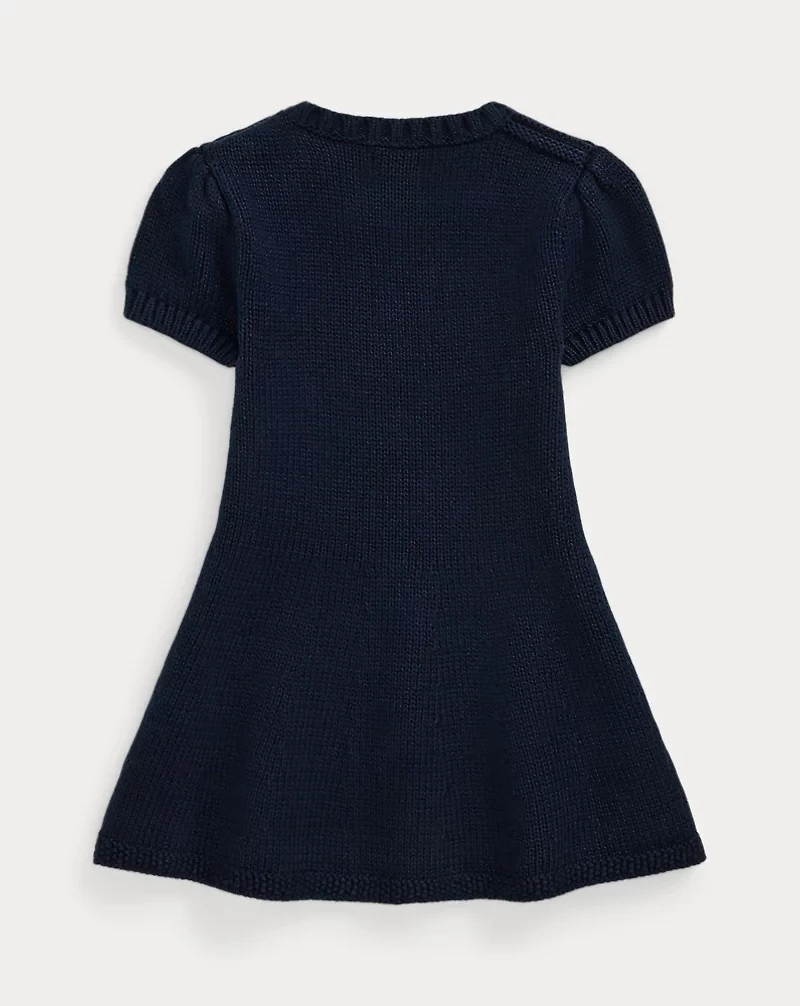 Flag-Intarsia Cotton Sweater Dress