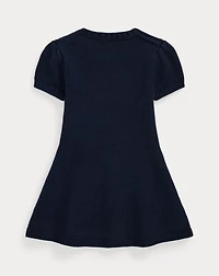 Flag-Intarsia Cotton Sweater Dress