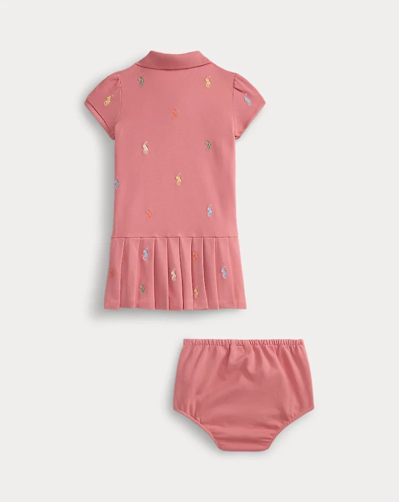 Polo Pony Stretch Mesh Dress