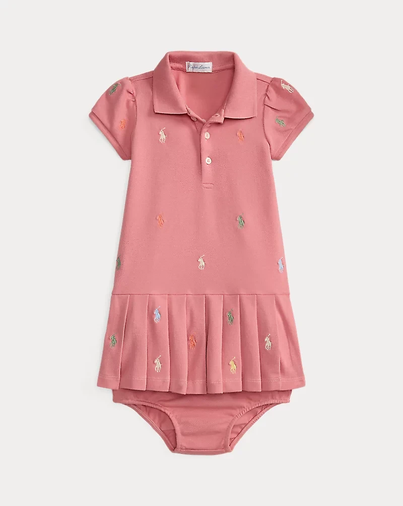Polo Pony Stretch Mesh Dress