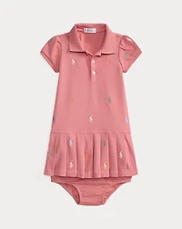Polo Pony Stretch Mesh Dress