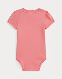 Polo Bear Cotton Jersey Bodysuit