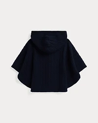 Mini-Cable Cotton Hooded Poncho