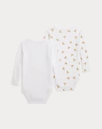 Polo Bear Cotton Bodysuit 2-Pack