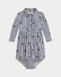 Polo Bear Cotton Shirtdress & Bloomer
