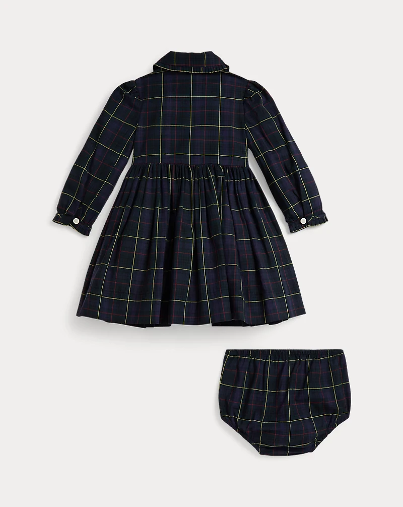 Plaid Cotton Poplin Dress & Bloomer