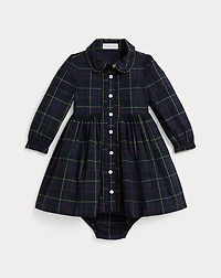 Plaid Cotton Poplin Dress & Bloomer