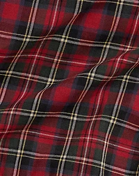Plaid Cotton Poplin Shirtdress & Bloomer