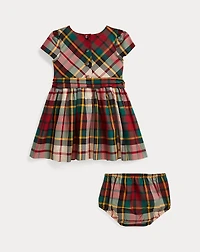 Plaid Twill Dress & Bloomer