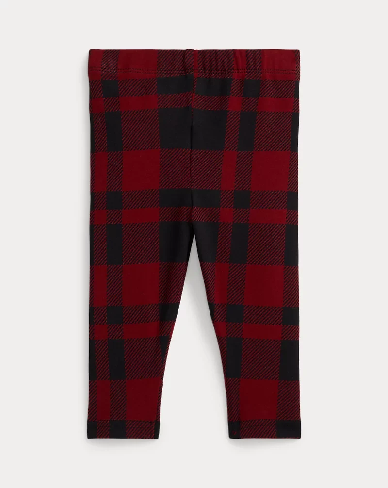 Plaid Stretch Jersey Legging