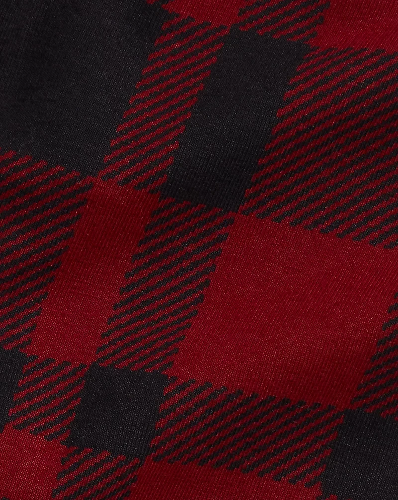 Plaid Stretch Jersey Legging