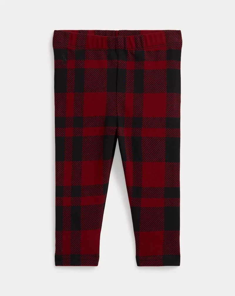 Plaid Stretch Jersey Legging