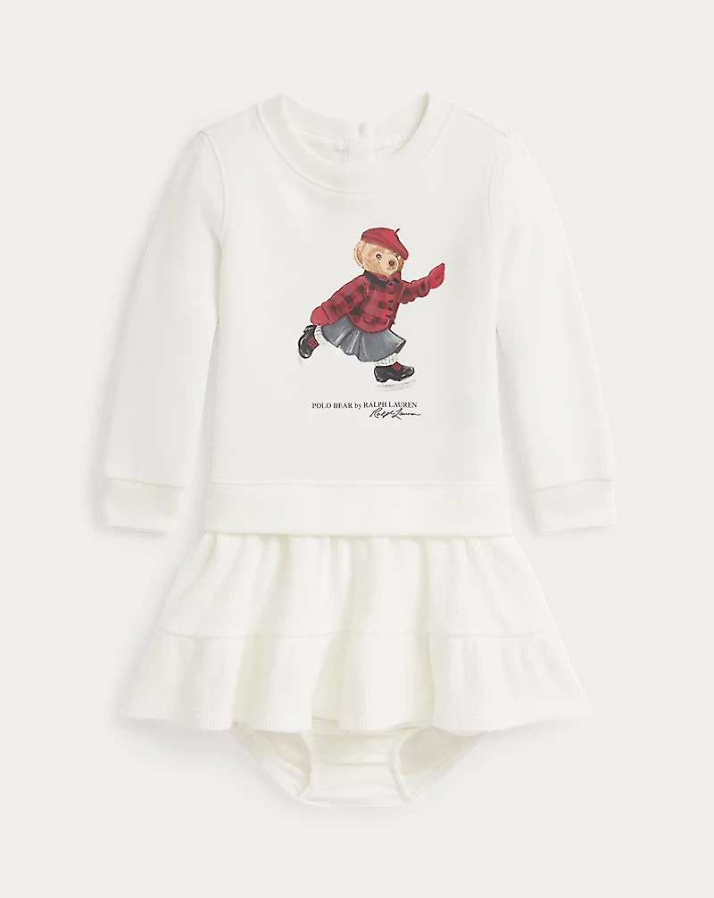 Polo Bear Fleece Dress & Bloomer