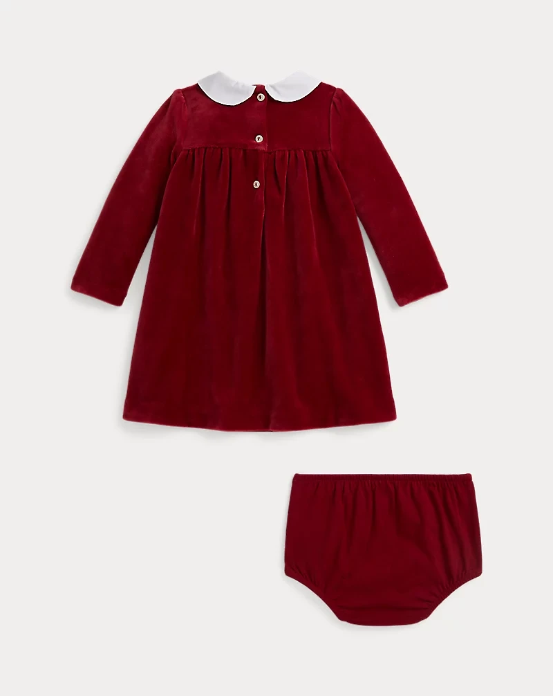 Velour Dress & Bloomer