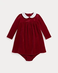 Velour Dress & Bloomer