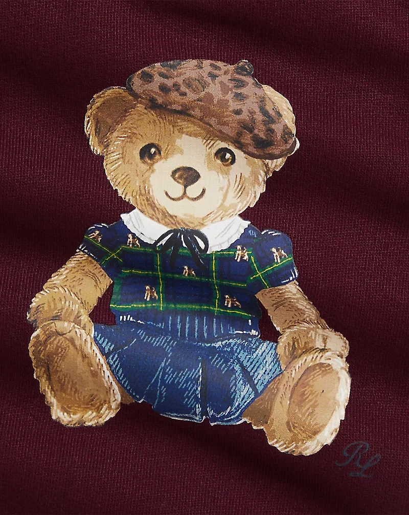 Ruffled Polo Bear Fleece Sweatshirt
