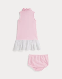 Eyelet Cotton Mesh Dress & Bloomer
