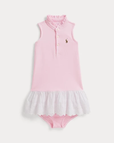 Eyelet Cotton Mesh Dress & Bloomer