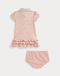 Strawberry Cotton Polo Dress & Bloomer