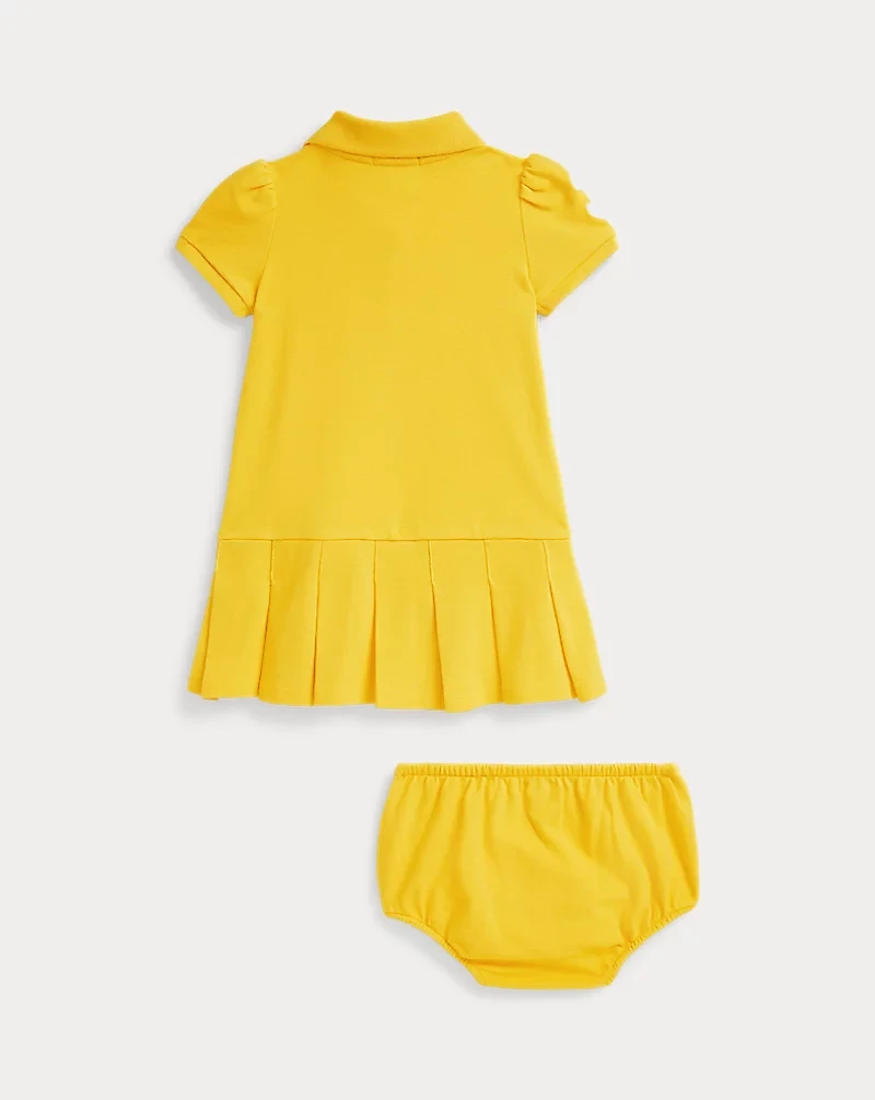Stretch Mesh Polo Dress & Bloomer
