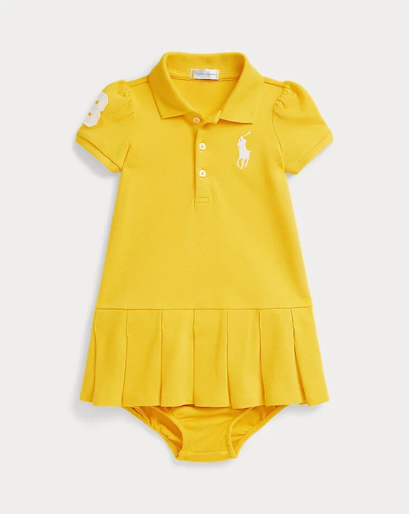 Stretch Mesh Polo Dress & Bloomer