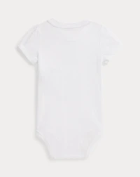 Polo Bear Cotton Jersey Bodysuit