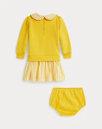 Striped Loopback Fleece Dress & Bloomer