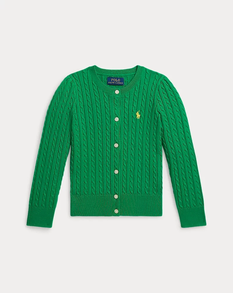 Mini-Cable Cotton Cardigan