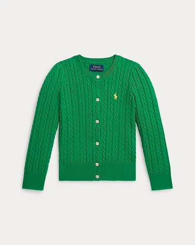 Mini-Cable Cotton Cardigan