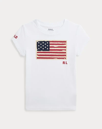Flag Cotton Jersey Tee