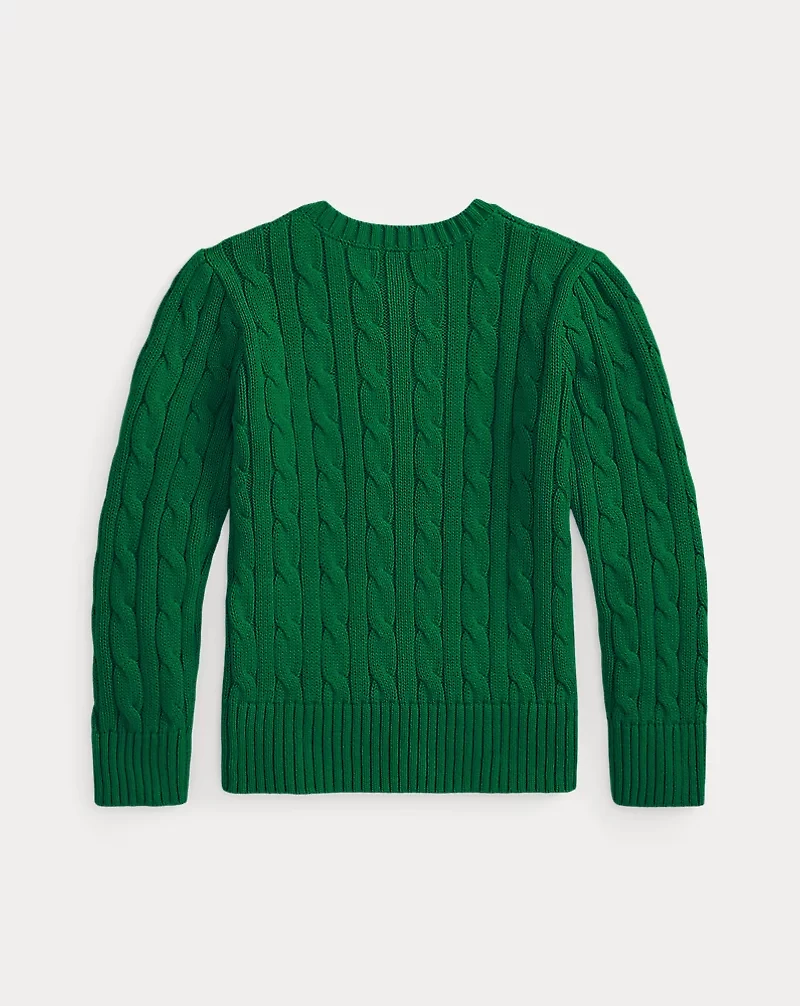 Cable-Knit Cotton Sweater