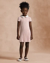 Cable-Knit Cotton Sweater Dress