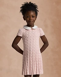 Cable-Knit Cotton Sweater Dress