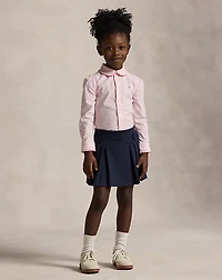Ruffled Cotton Oxford Shirt