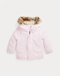Faux-Fur-Trim Down Parka
