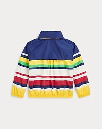 Packable Striped Hooded Jacket