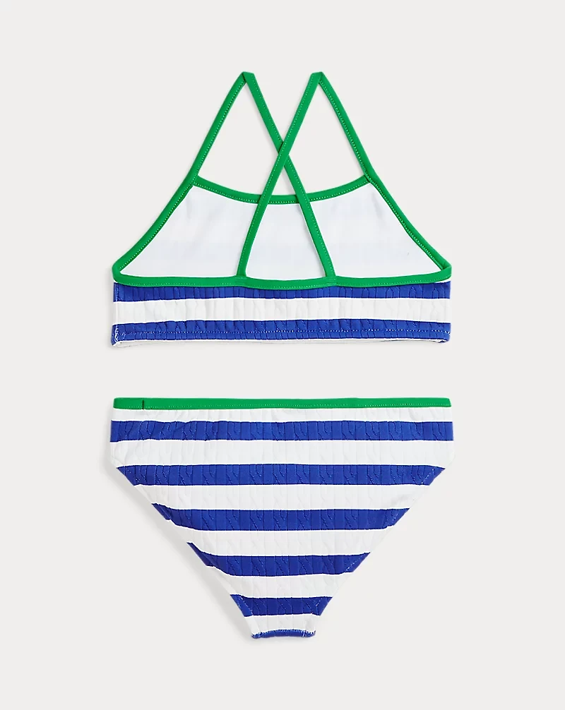 Striped Two-Piece Swimsuit