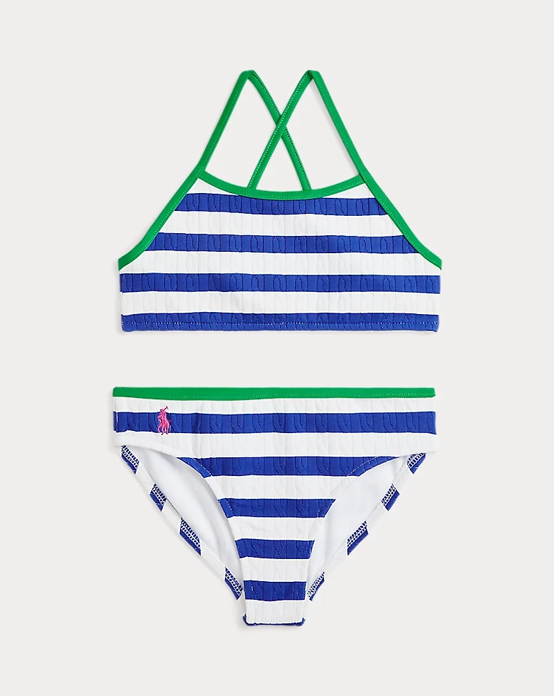 Striped Two-Piece Swimsuit