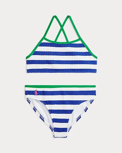 Striped Two-Piece Swimsuit